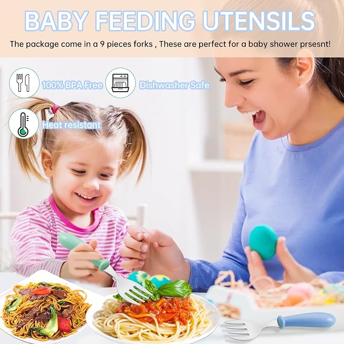 12PCS Toddler Forks Toddler Utensils, Stainless Steel Baby Forks, Kids - Image 7