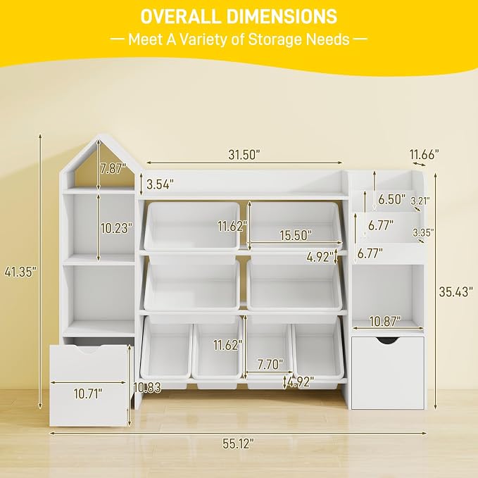 Vabches Kids Toy Organizer - Image 2