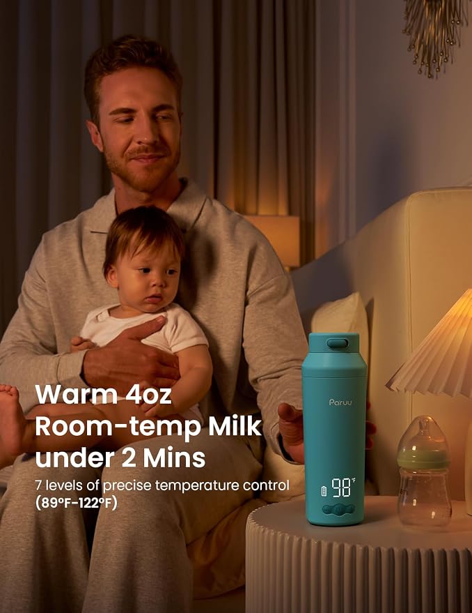 Paruu Portable Bottle Warmer for Travel, Easy-Clean Wide Mouth, Portable Milk - Image 4