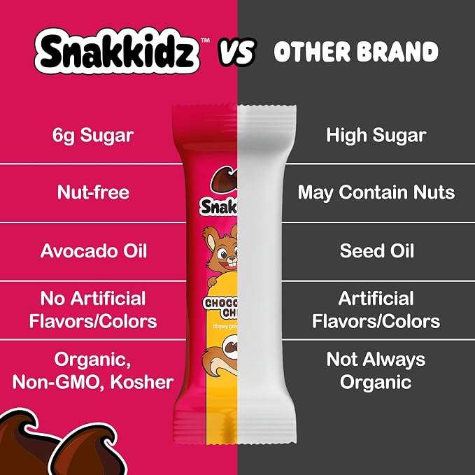 Snakkidz Organic Chewy Granola Bar, Allergen Free, Made - Image 7