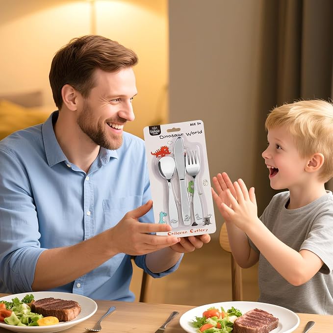 Lehoo Castle Kids Silverware Stainless Steel 6 Piece - Image 8