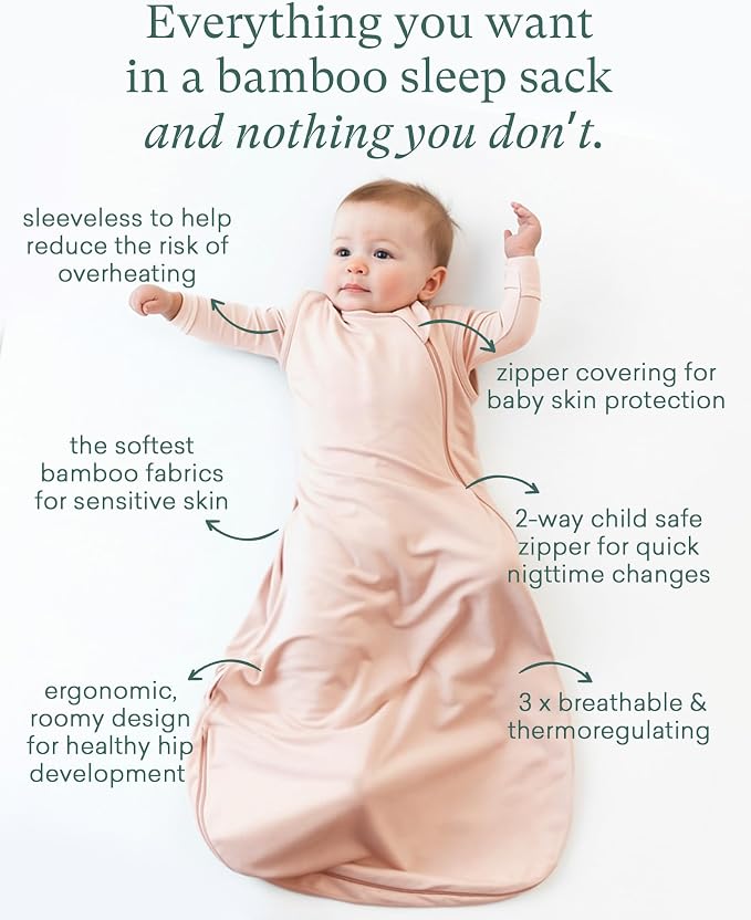 PurComfy Supersoft Sleep Sack 0.5 TOG, Premium Bamboo Viscose Sleeping Bag Thin - Image 2