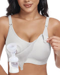 As Fairy Wireless Seamless Pumping Bra Hands Free Nursing Bra Wirefree Comfort by AsFairy