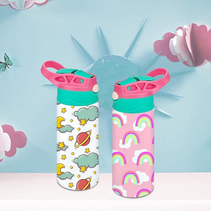 Kids Sublimation Tumbler, 12oz Sublimation Water Bottle Blanks, Straight - Image 2