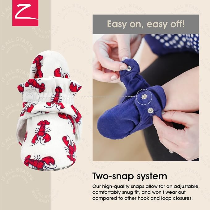 Zutano Organic Baby Booties Newborn Infant, Lost Baby Socks Solution, 18-24 - Image 3