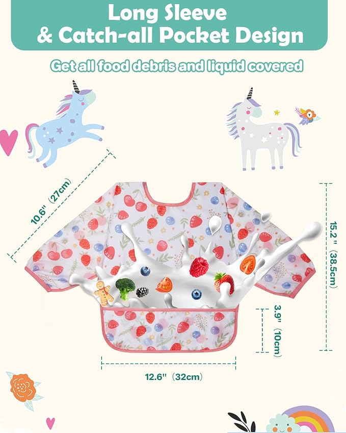 Lictin Long Sleeve Bibs 5 Pack - Image 5