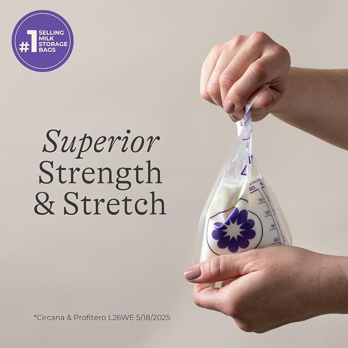 Lansinoh Breastmilk Storage Bags, Baby Essentials, Fast Freeze & Thaw Breast - Image 4