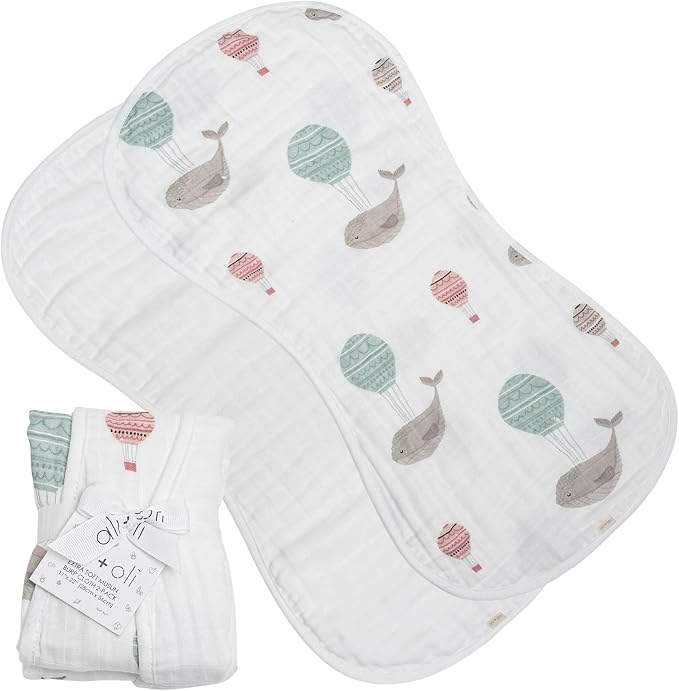 Ali+Oli 2-pk Muslin Burp Cloths by AliOli