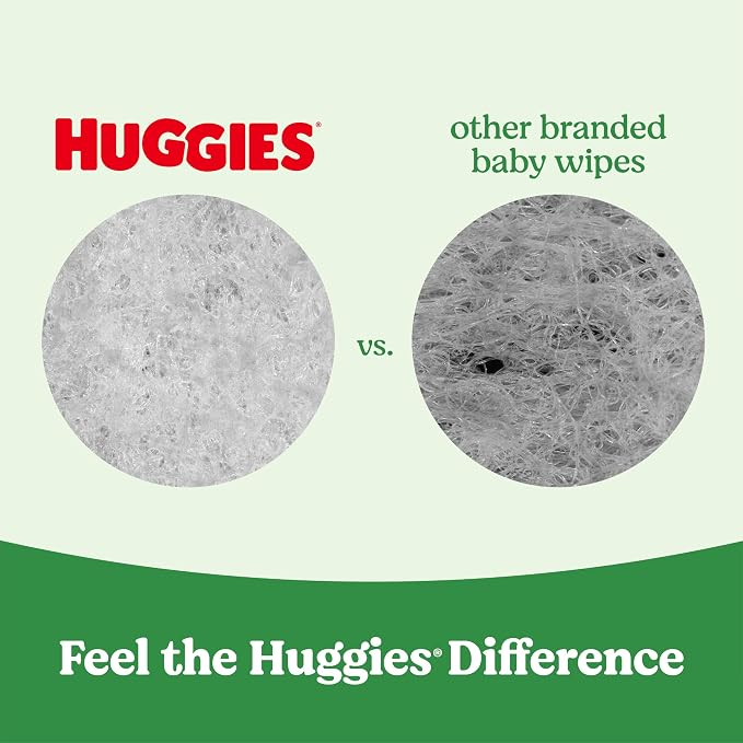 Huggies Natural Care Sensitive Baby Wipes, Hypoallergenic, 6 Flip-Top Packs - Image 4