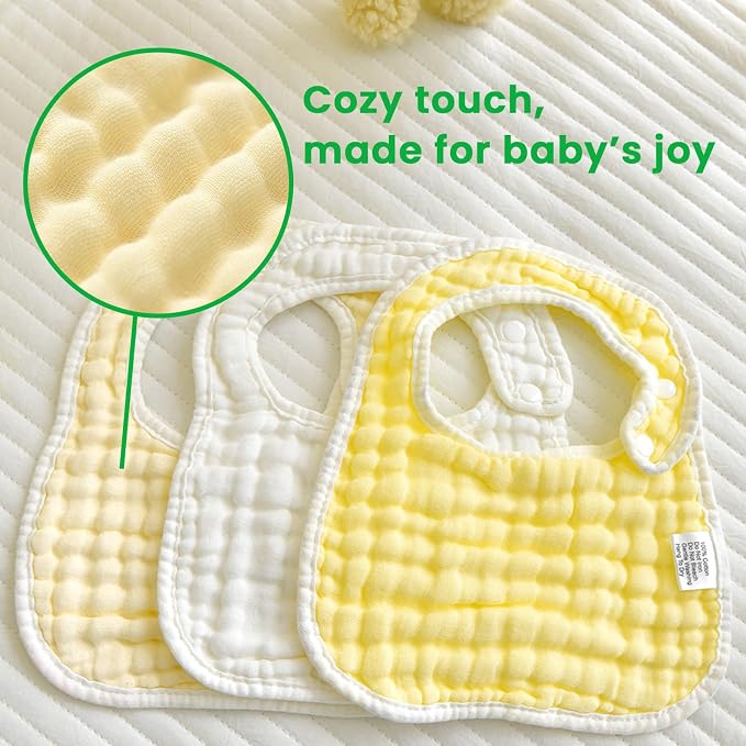 Baby Bibs Muslin Drool Teething Drooling Bibs - Image 5