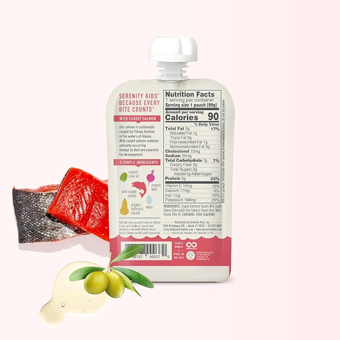 Serenity Kids 6+ Months Baby Food Pouches Puree Made - Image 2