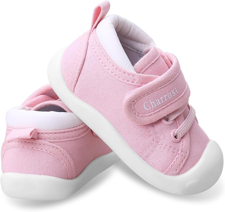 Baby Walking Shoes Toddler Girl Boy Soft Sole Breathable Cotton Canvas Shoes by Charrost