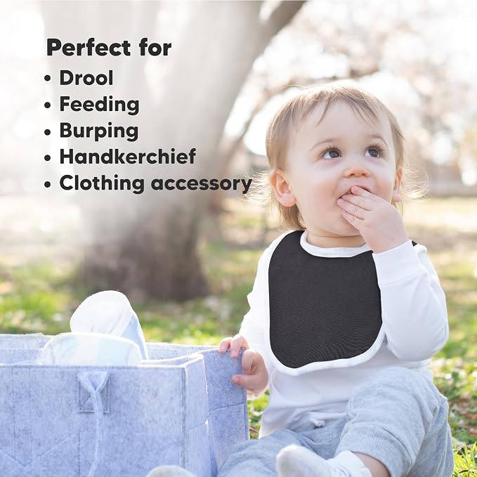 8-Pack Organic Baby Bibs for Boys, Girls - Image 7