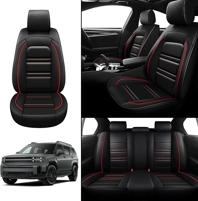 Seat Covers for Hyundai Car Santa fe 2001-2025 | 5-Seats Leather Seat Covers - Image 2