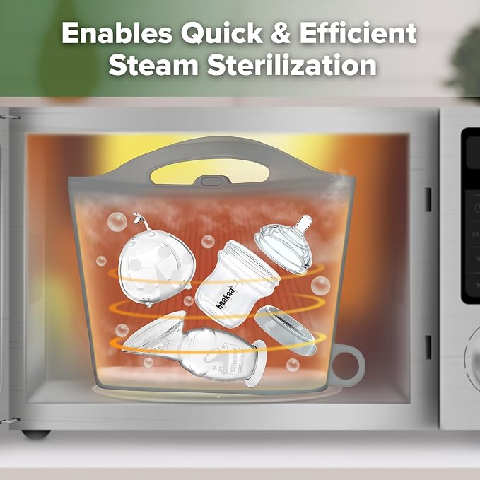 Haakaa On-The-Go Silicone Microwave Steam Sterilizer Bags - Image 6