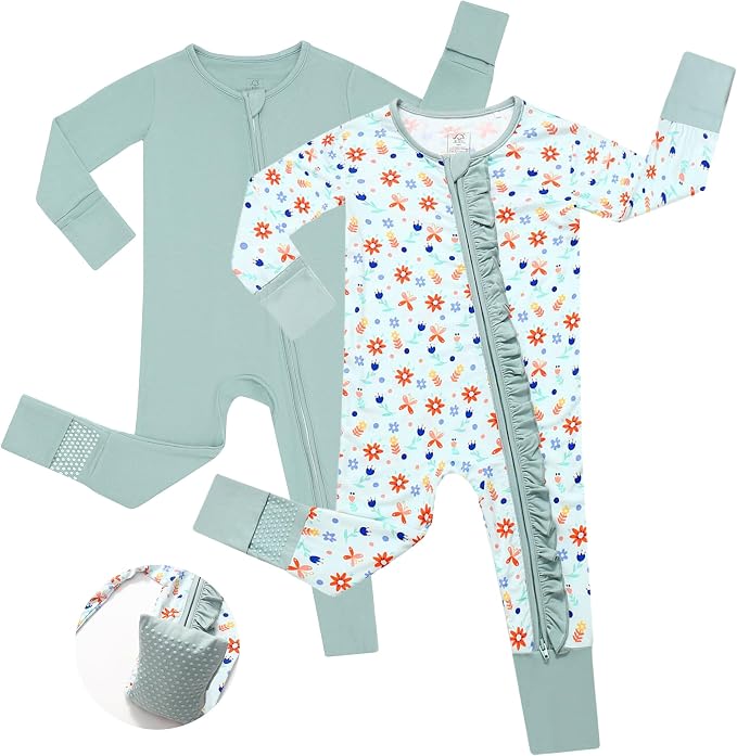 JunNeng Baby Girl Viscose from Bamboo Sleeper by JunNeng