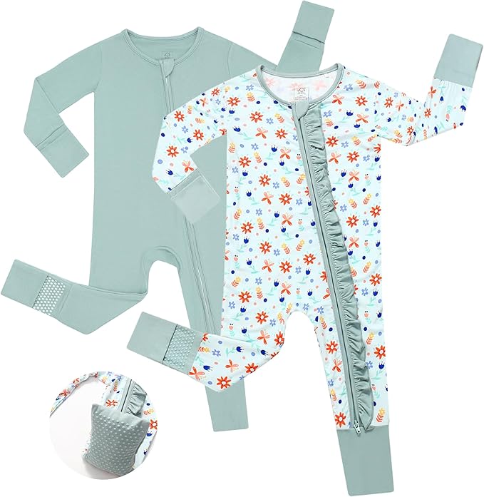 JunNeng Baby Girl Viscose from Bamboo Sleeper by JunNeng