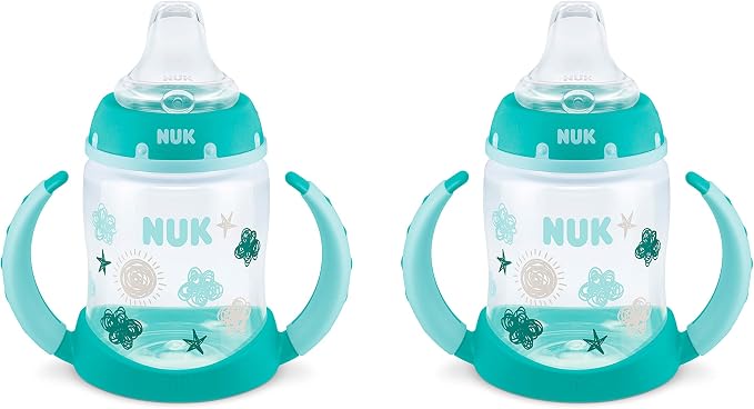 NUK Learner Cup, 5 Oz, Clouds & Stars – BPA Free, Spill Proof Sippy Cup by NUK