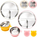Stainless Steel Kids Plates and Bowls by MISSLILI