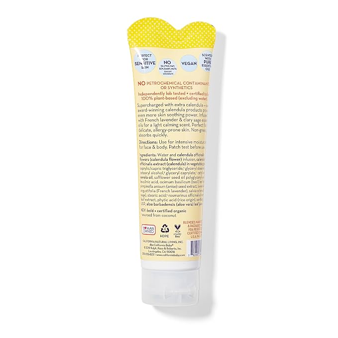California Baby Calendula Cream | Soothing Baby Cream | Allergy Friendly | - Image 2