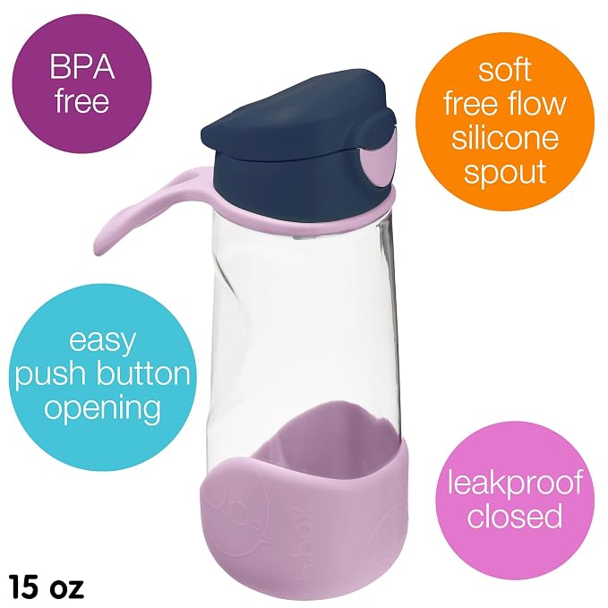 b.box 15 oz Sport Spout Kids Water Bottle - Image 3