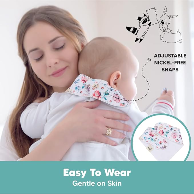 10-Pack Organic Baby Bandana Bibs - Image 9