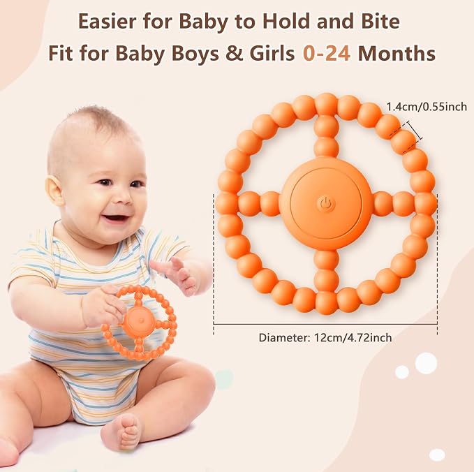 Vibrating Sensory Teething Toys, Baby Toys 6-18 Months, Autism Support & Oral - Image 5