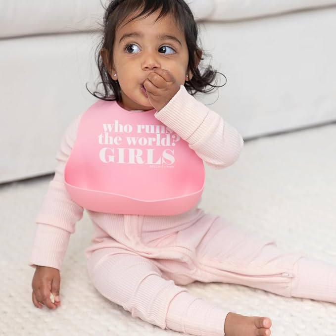 Baby Bib for Eating by Bella Tunno, Waterproof Silicone Bib - Image 2