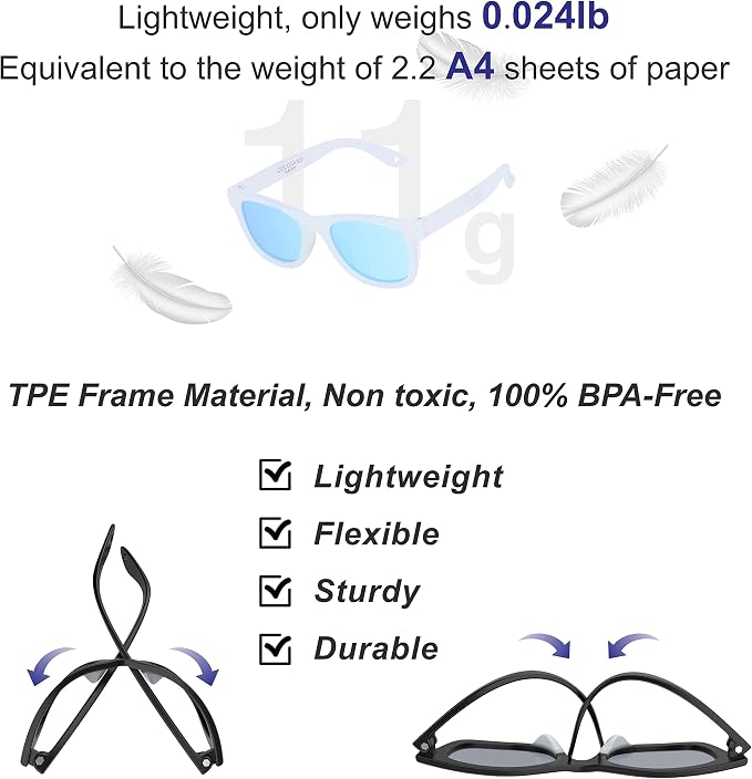 COCOSAND Flexible Baby Sunglasses - Image 3