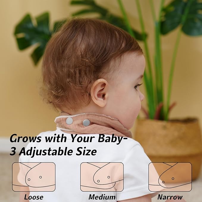 Muslin Baby Bibs Baby Drool Bandana Bibs - Image 4