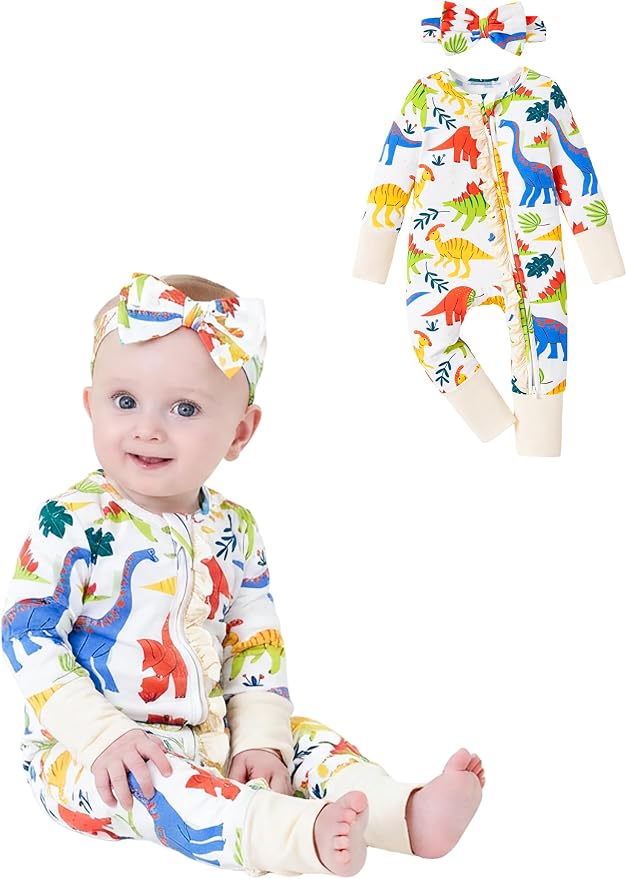 PATPAT Baby Girl Boy Clothes Newborn Infant Footie – Soft Viscose from Bamboo– by PATPAT