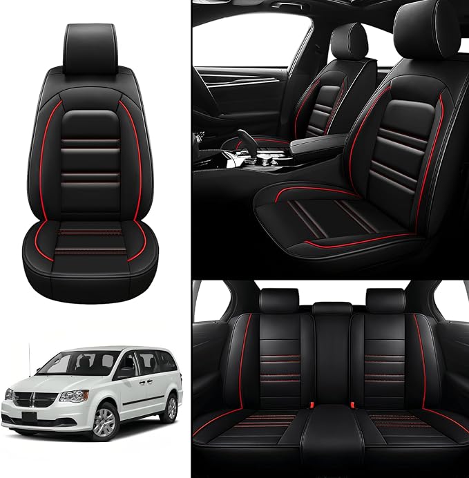 Seat Covers for Dodge Grand Caravan 1999-2020 | 5-Seats Leather Seat Covers - Image 2