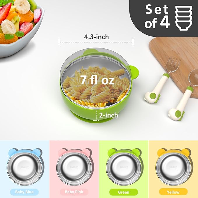 Stainless Steel Baby Bowls - Image 2