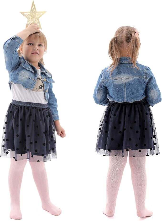 EPEIUS Baby Girl Tights Thick Cable Knit Leggings Stockings Cotton Pantyhose - Image 4