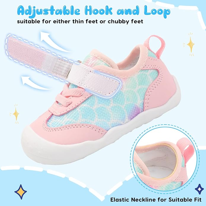 Scurtain Baby Shoes Boy Girl First Walking Shoe Infant Crib Breathable Sneakers - Image 4