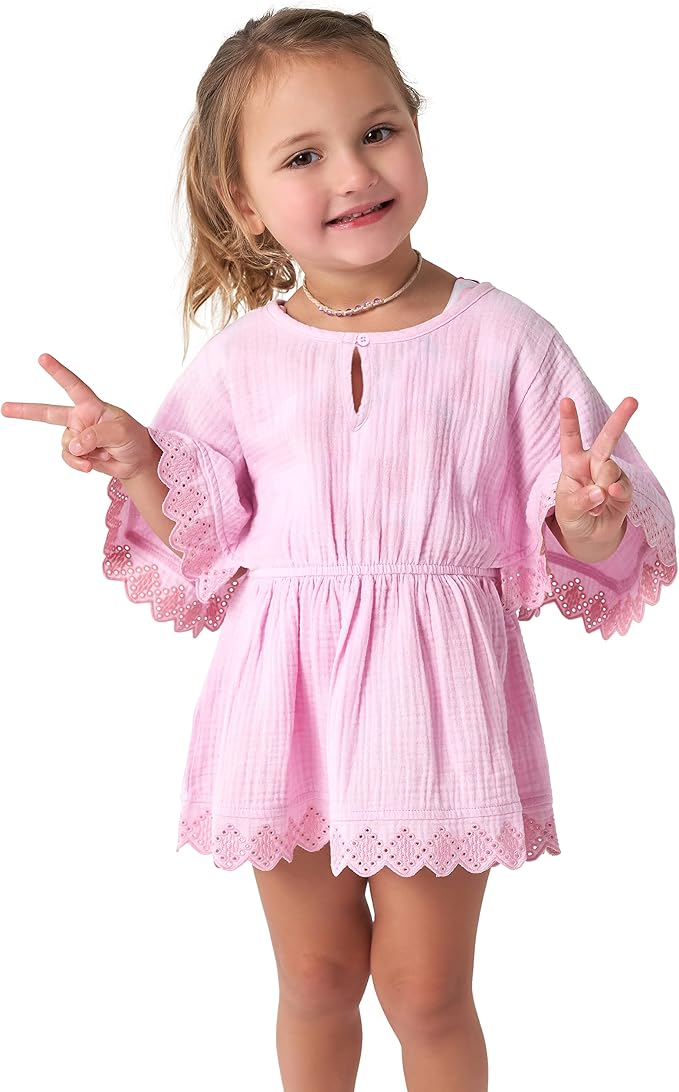 Gerber baby-girls Toddler Kaftan Swim Cover Up - Image 4
