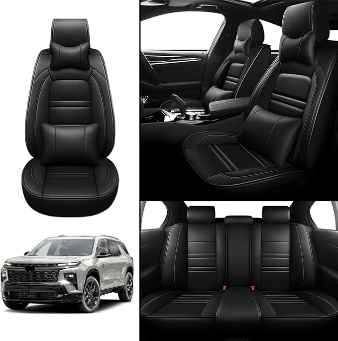 Car Seat Covers for Chevy Traverse 2009-2025 | 5-Seats Seat Covers, Waterproof - Image 2