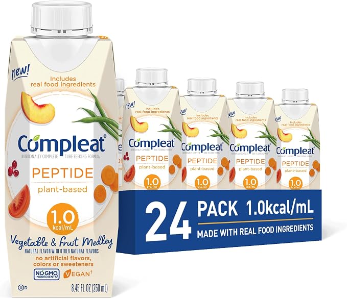 Nestle Compleat Peptide 1.0 Tube Feeding Formula Vegetable/Fruit Medley Flavor by Compleat