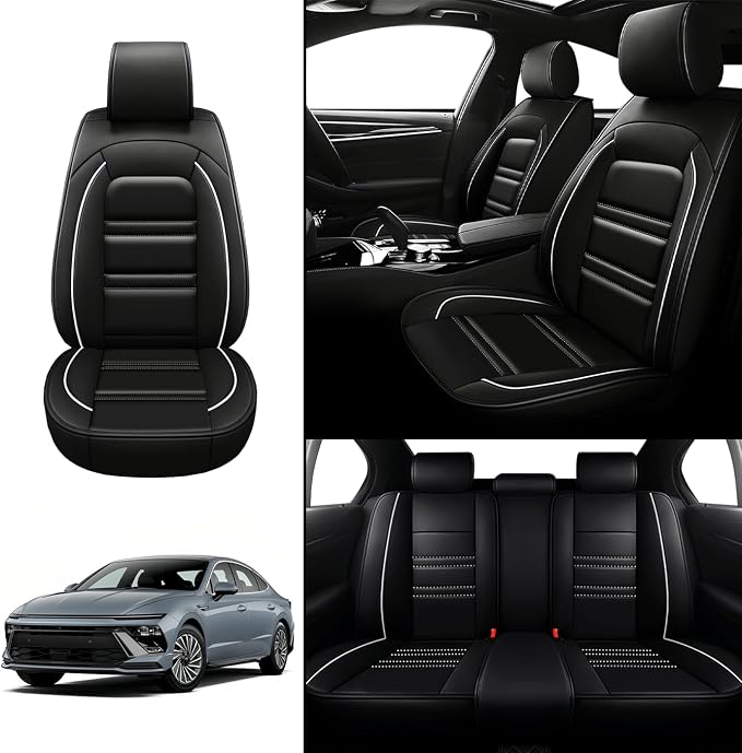 Seat Covers for Hyundai Car Sonata 2002-2025 | 5-Seats Leather Seat Covers - Image 2