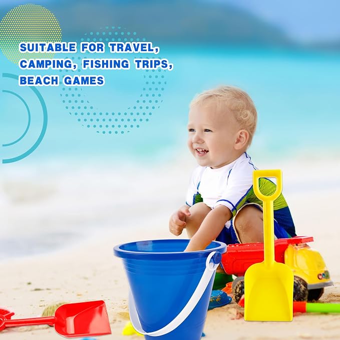 40 Pack Beach Bucket and Shovel Set Mini Plastic Buckets Sand Shovel Sand Pail - Image 6