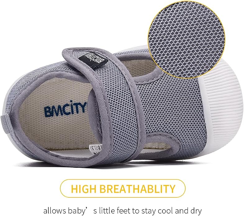 BMCiTYBM Baby Sneakers Girls Boys Lightweight Breathable Mesh First Walkers - Image 3