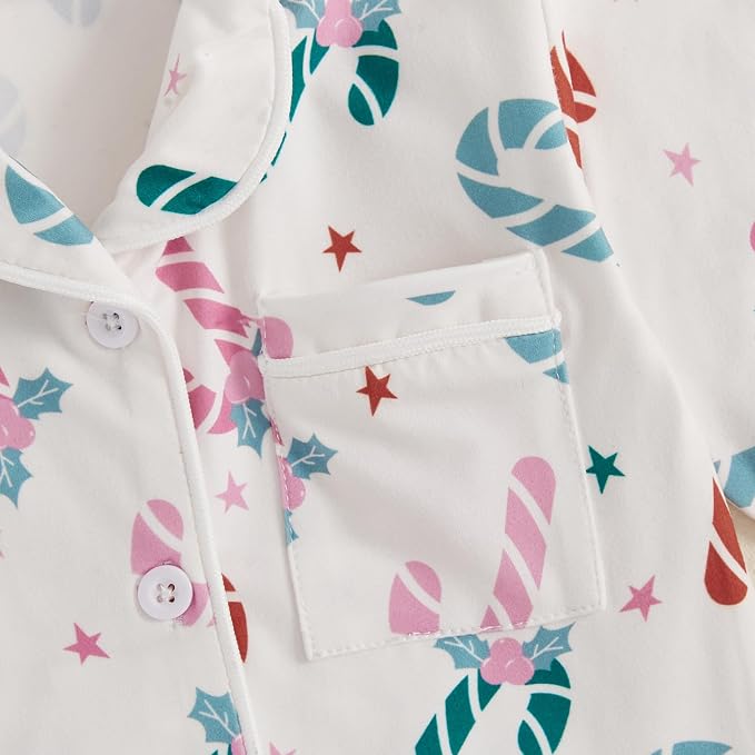 Balaflyie Baby Girl Button Down Pajamas Romper One-Piece Jumpsuit Long Sleeve - Image 4