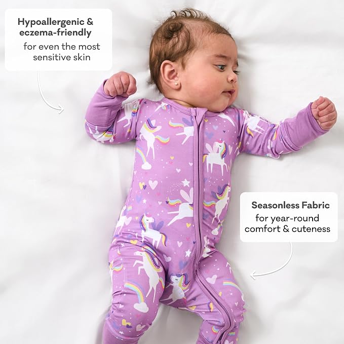 Little Sleepies Pajamas for Baby Boys & Girls, Viscose from Bamboo Baby Pajamas - Image 5