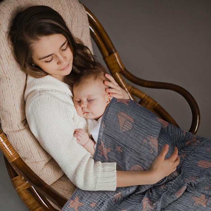 Ultra Soft Muslin Baby Blanket, A Versatile Swaddle and Crib - Image 8