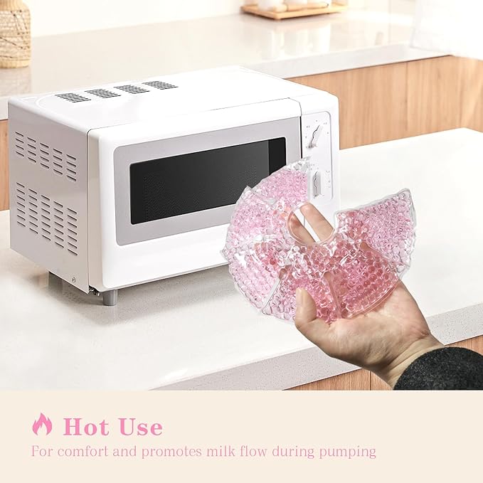 Hot/Cold Breast Gel Bead Ice Packs Breast Cooling/Heat Pads Relief - Image 6