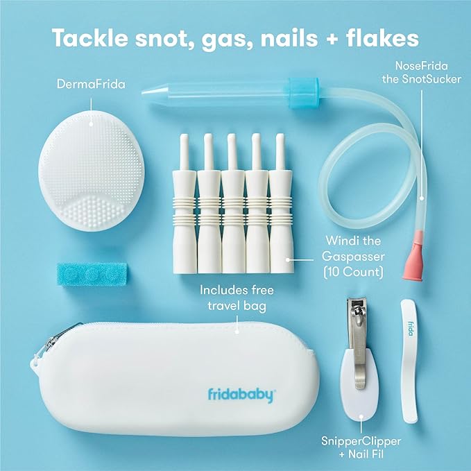 Frida Baby Basics Kit, NailFrida Nail Files, Windi Gas Relief, DermaFrida Bath - Image 2