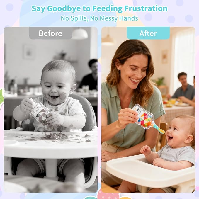 Universal Baby Food Pouch Spoon Attachment - Image 5