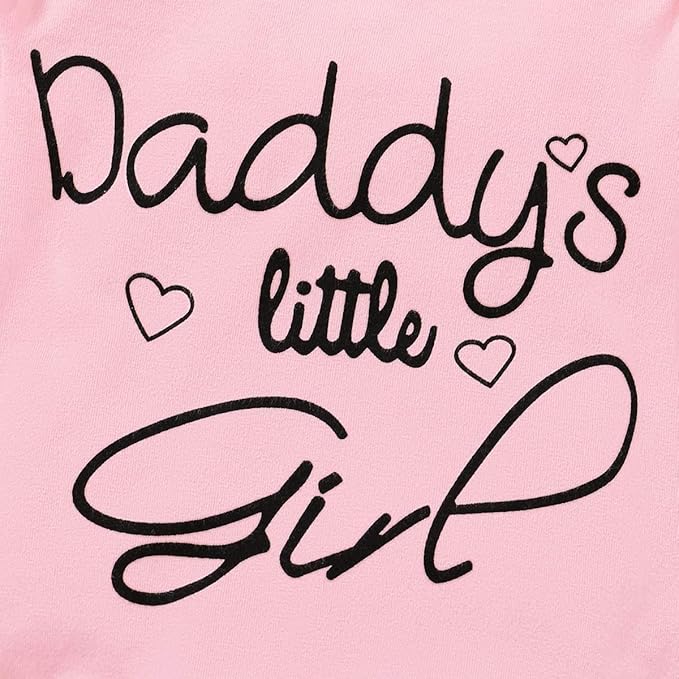 Newborn Baby Girl Clothes, Infant Girl Outfits Long Sleeve Ruffle Romper + - Image 5