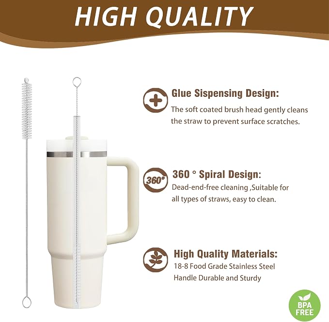 Straw Cleaner for Baby Bottles, Stanley Straw Cleaner Brush for 20/30/40oz - Image 3