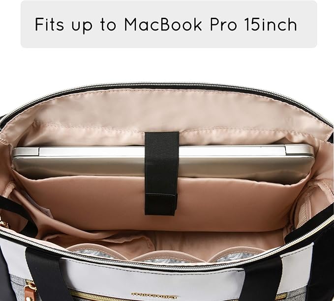 mommore Breast Pump Bag Diaper Tote Bag - Image 7